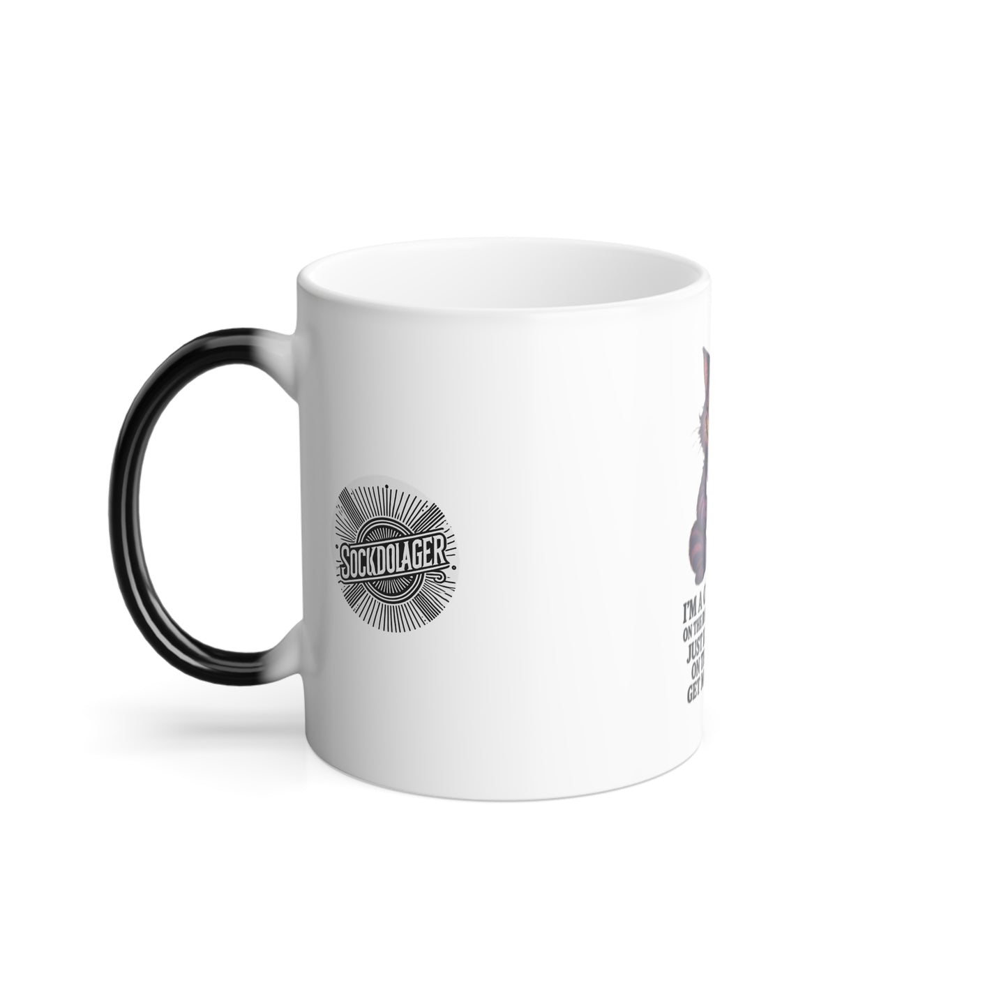 “I’m a Coffeeaholic” Cat Color Morphing Coffee Mug