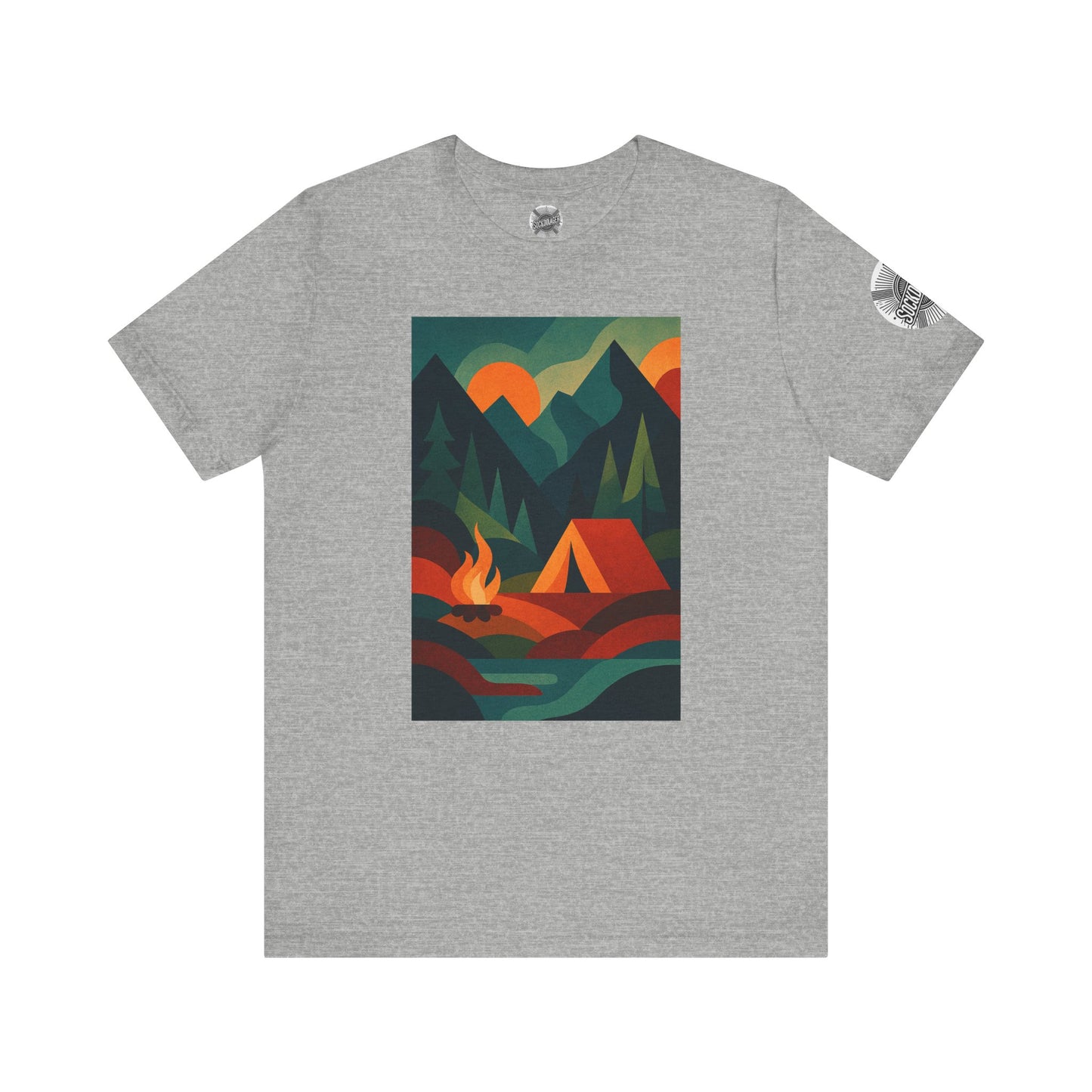 Adventure Awaits Jersey Tee - Campfire & Mountain Design