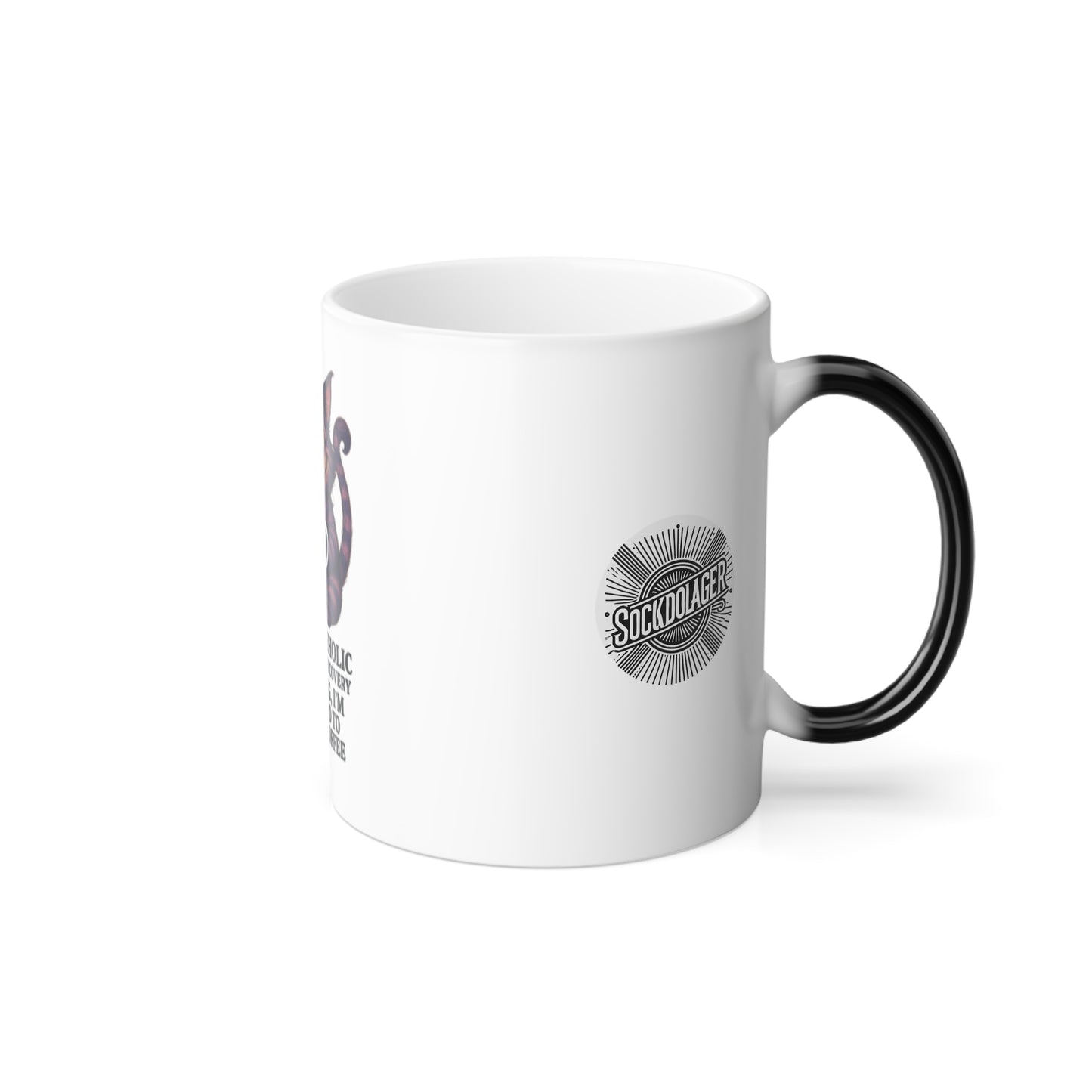 “I’m a Coffeeaholic” Cat Color Morphing Coffee Mug
