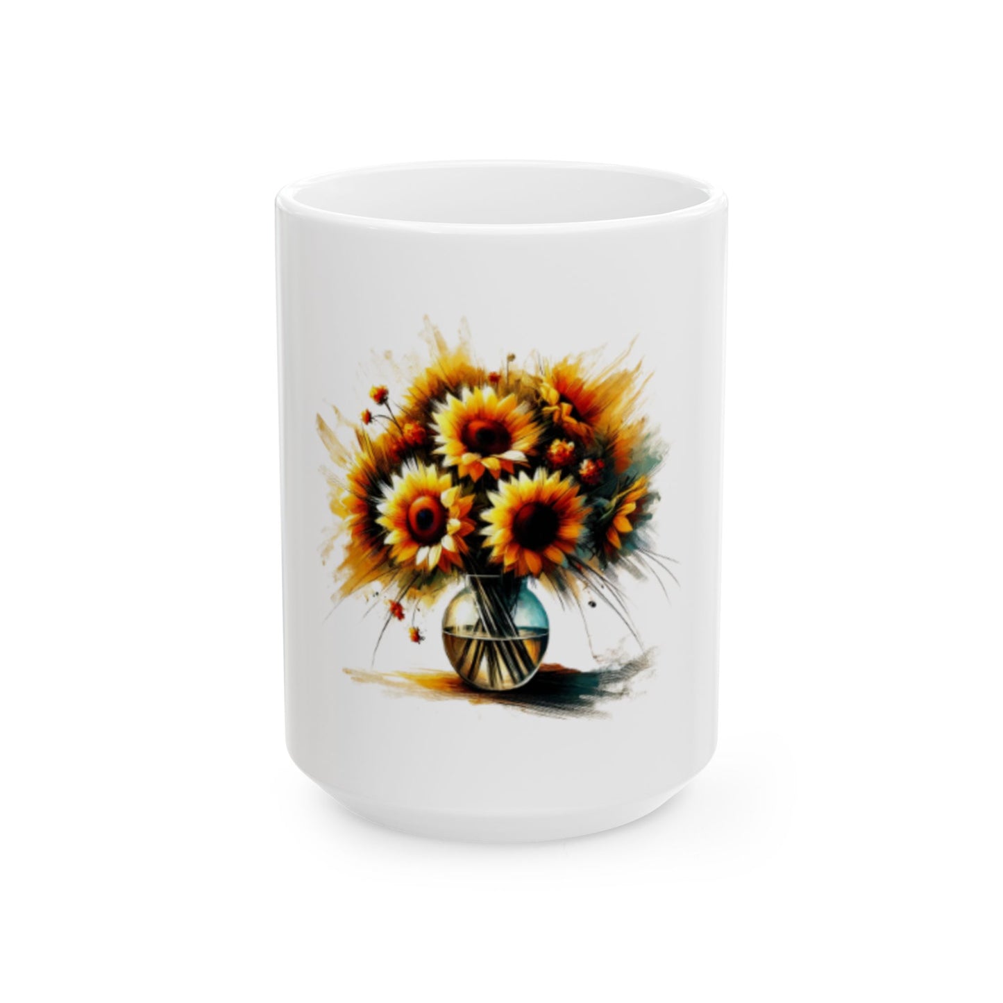 Sunflower Bouquet Ceramic Mug