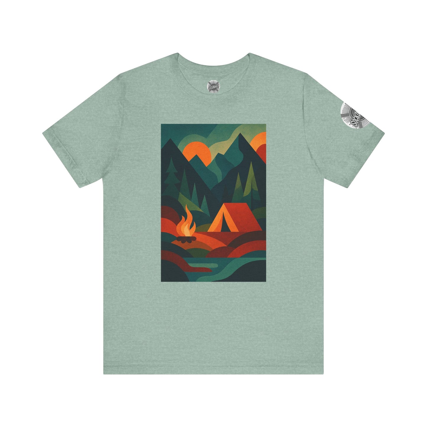 Adventure Awaits Jersey Tee - Campfire & Mountain Design