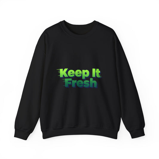 Keep It Fresh sweatshirt | shadow typography shirt, 3D simple text