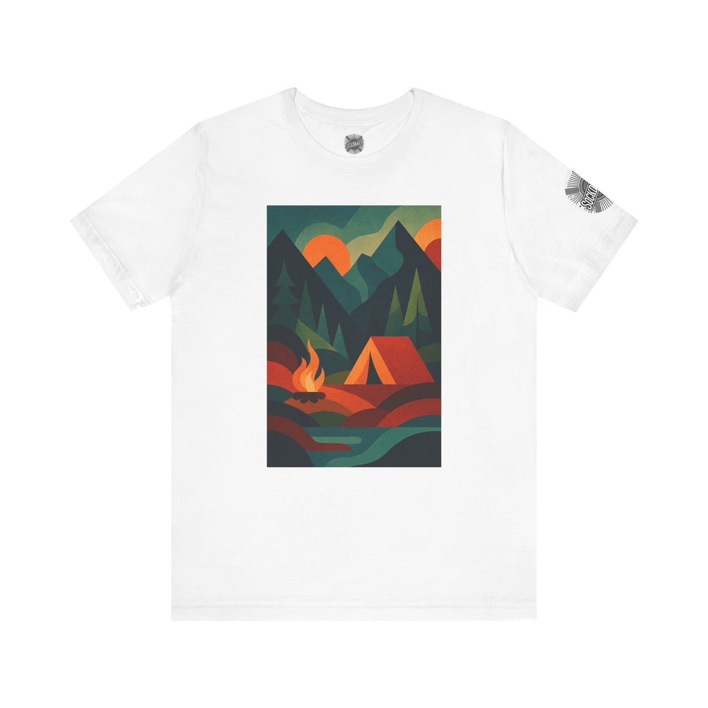 Adventure Awaits Jersey Tee - Campfire & Mountain Design