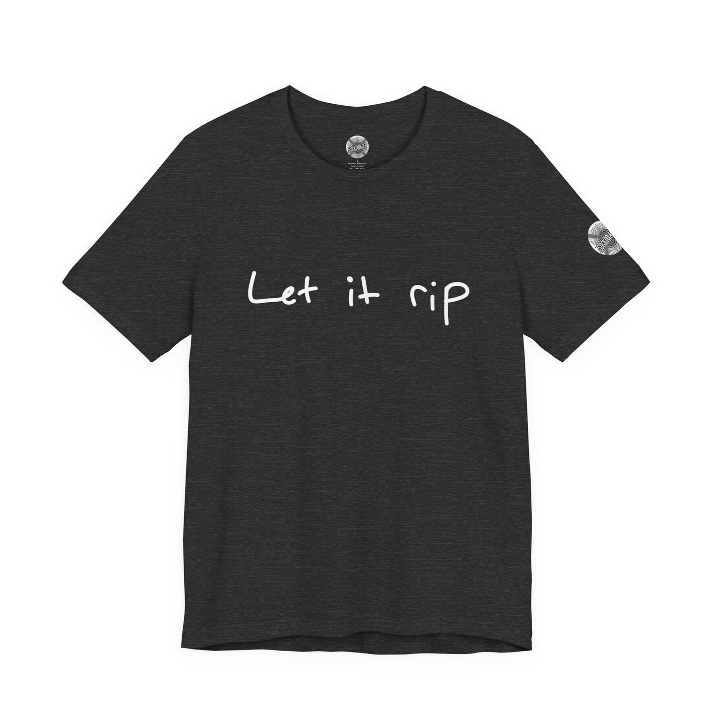 Let It Rip T-Shirt — Casual Graphic Tee with Handwritten Slogan