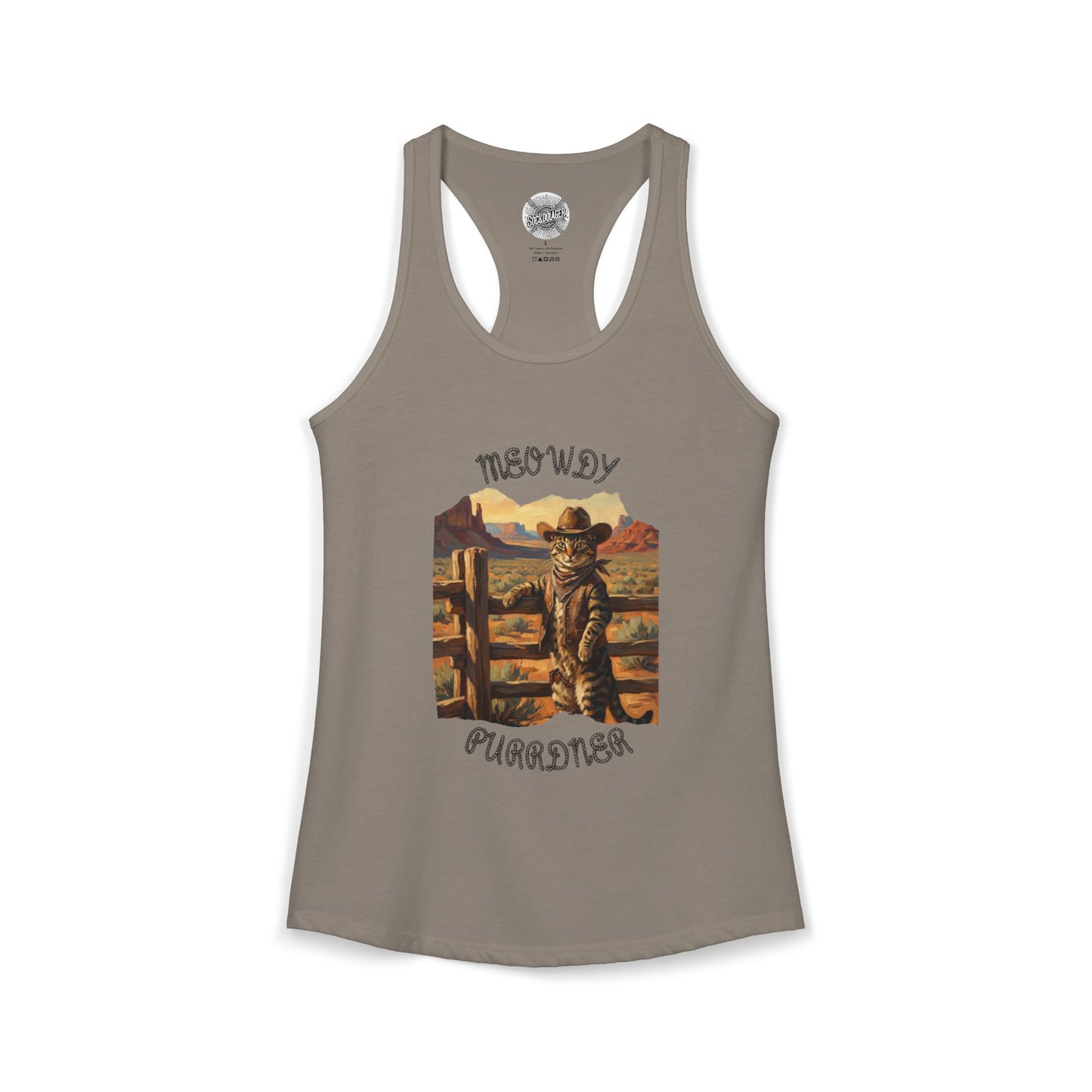 The Cat-Poke 'Meowdy Purrdners' Racerback Tank
