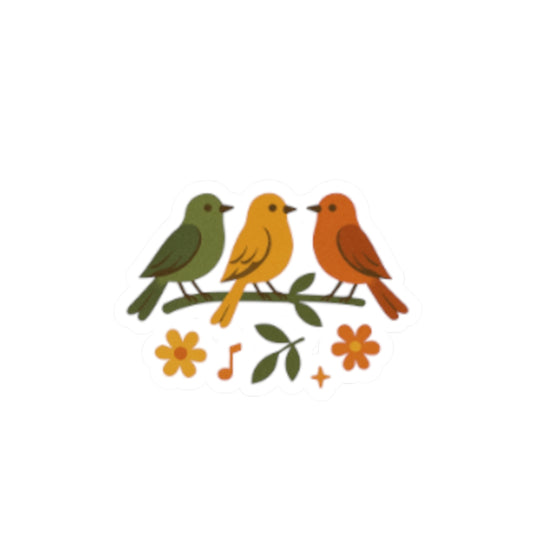 Three Little Singing Birds decal