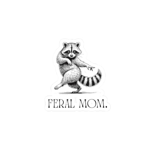 Feral Mom Raccoon Decal