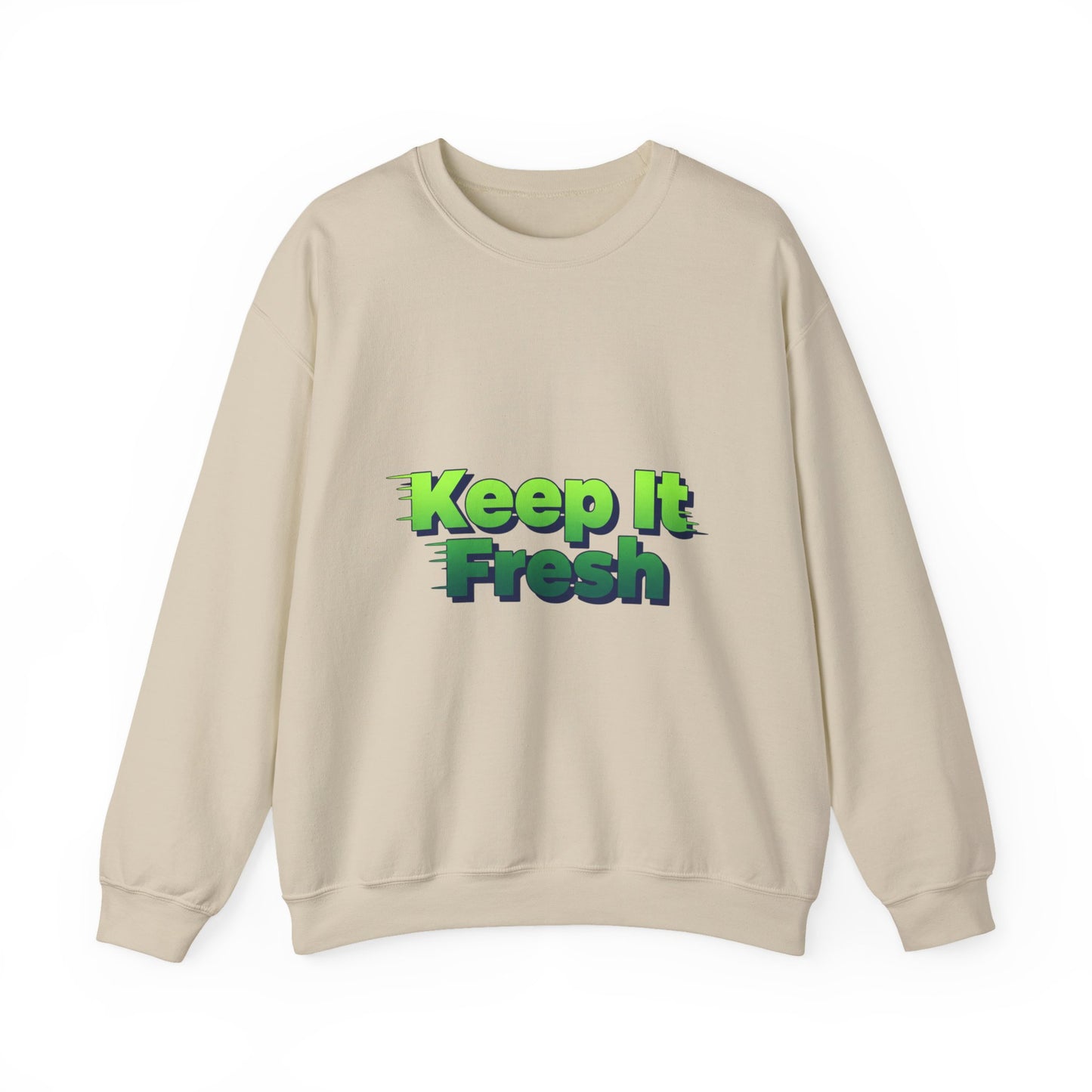 Keep It Fresh sweatshirt | shadow typography shirt, 3D simple text