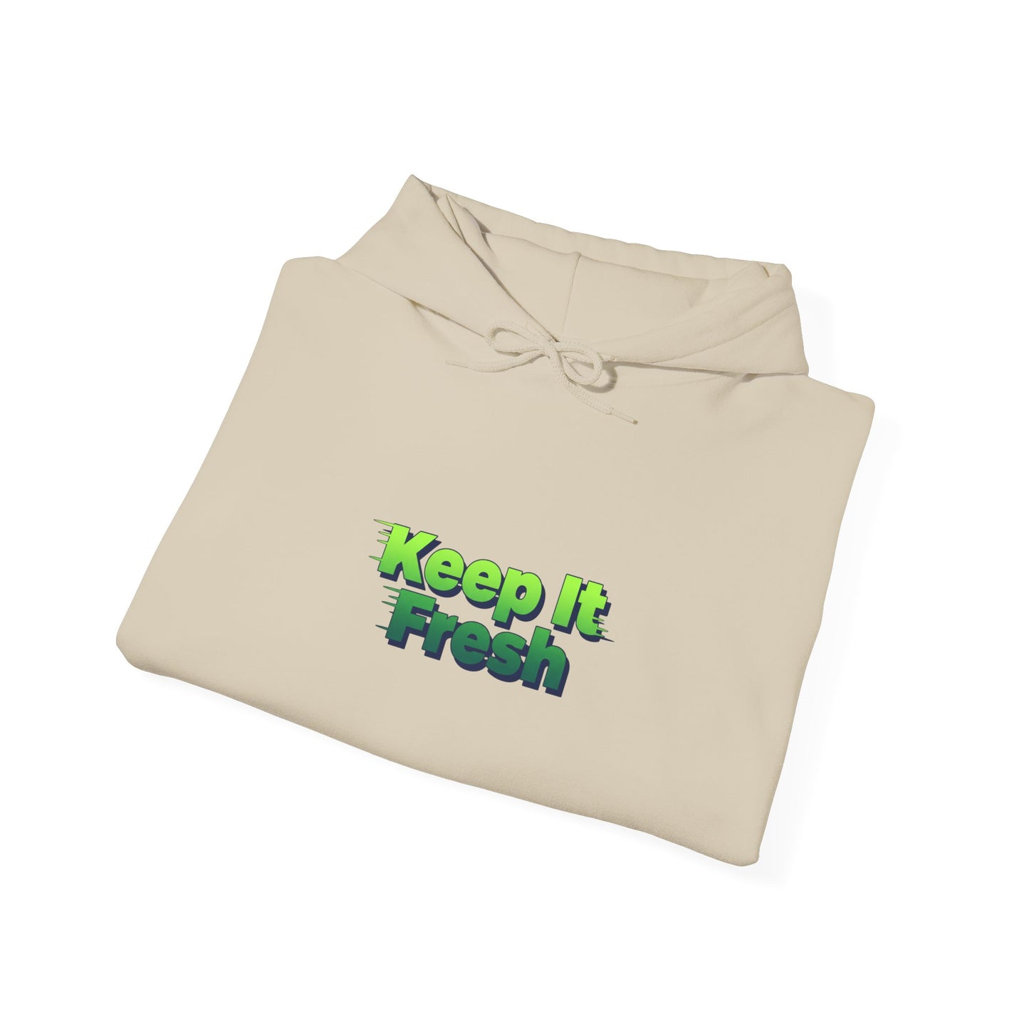 The Keep It Fresh Hoodie | shadow typography shirt, 3D simple text