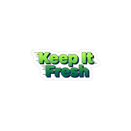 Keep It Fresh sticker | Shadow-Text Typography, 3D kinetic text