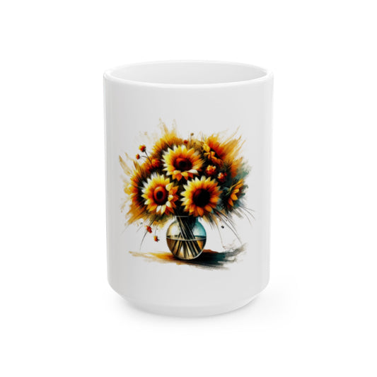 Sunflower Bouquet Ceramic Mug