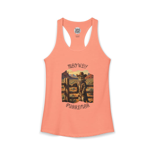 The Cat-Poke 'Meowdy Purrdners' Racerback Tank