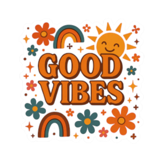 Good Vibes Floral Decal