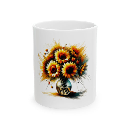 Sunflower Bouquet Ceramic Mug