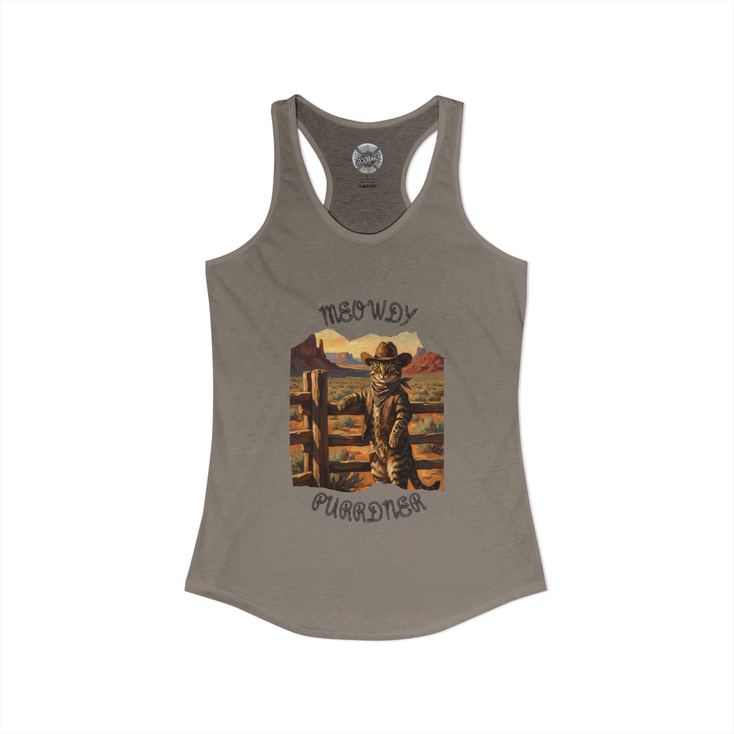 The Cat-Poke 'Meowdy Purrdners' Racerback Tank