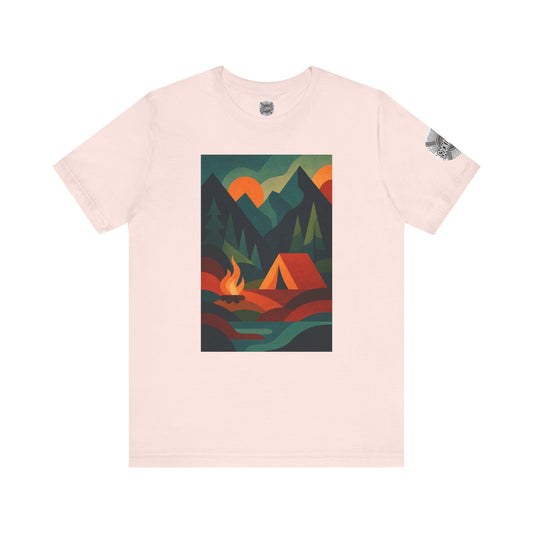 Adventure Awaits Jersey Tee - Campfire & Mountain Design