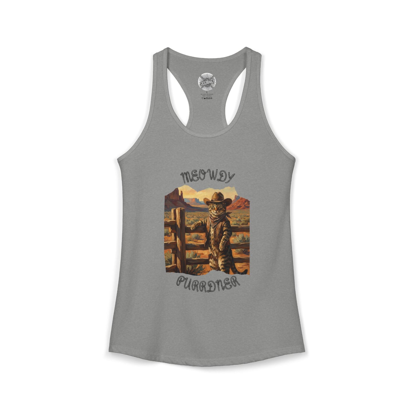 The Cat-Poke 'Meowdy Purrdners' Racerback Tank