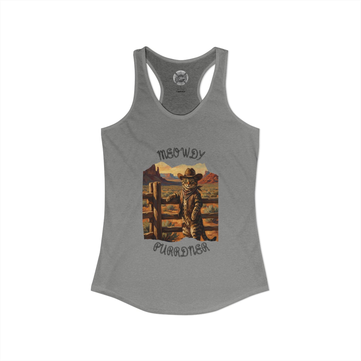 The Cat-Poke 'Meowdy Purrdners' Racerback Tank