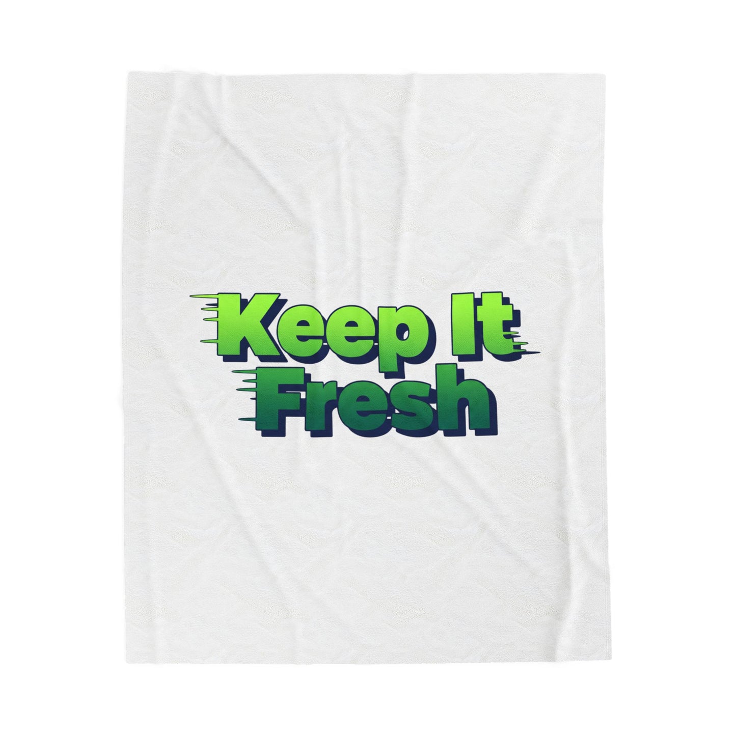 Keep It Fresh Blanket | shadow typography, 3D text art