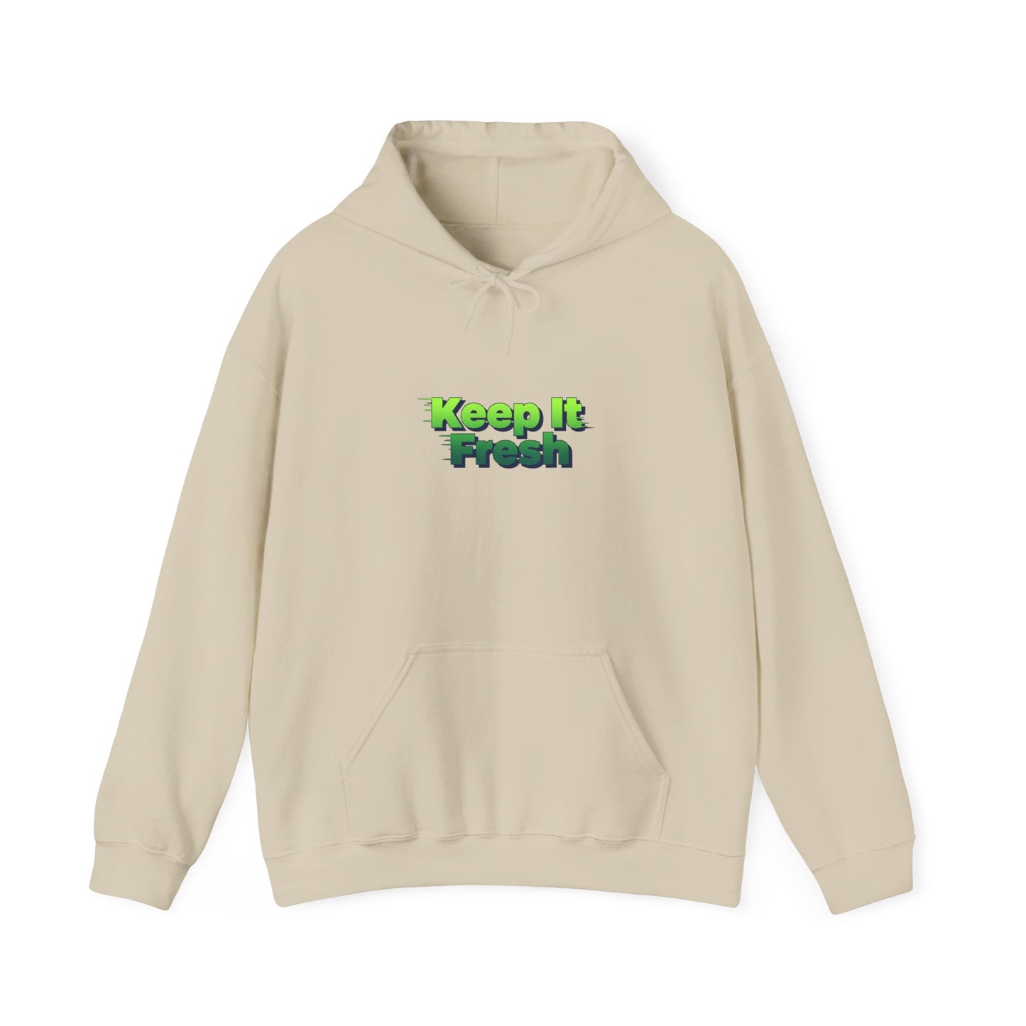 The Keep It Fresh Hoodie | shadow typography shirt, 3D simple text
