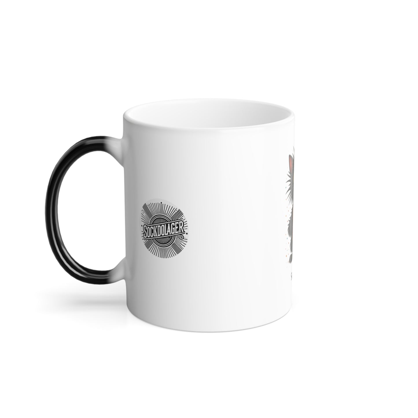 Need Coffee Send Help Cat Color Morphing Mug, 11oz