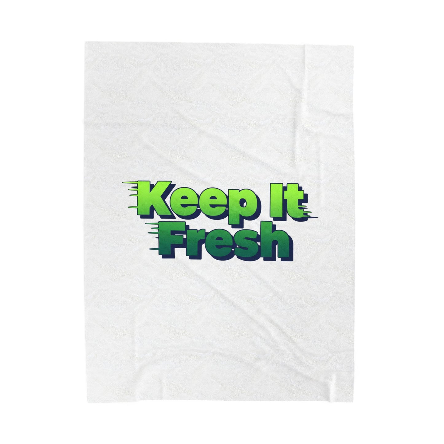 Keep It Fresh Blanket | shadow typography, 3D text art