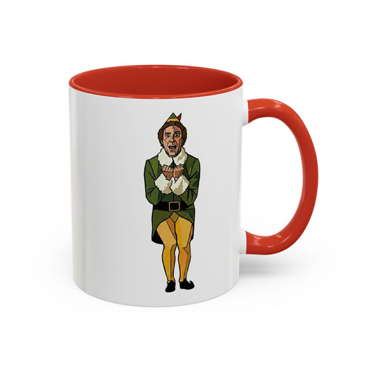 The Buddy the Elf Picasso-Style Accent Coffee Mug — "Smiling Is My Favorite" (11/15oz)
