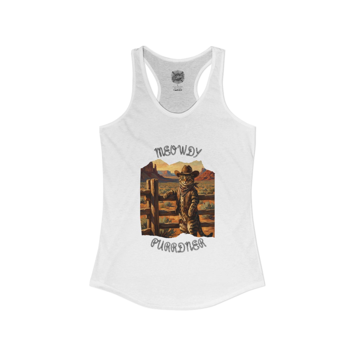 The Cat-Poke 'Meowdy Purrdners' Racerback Tank