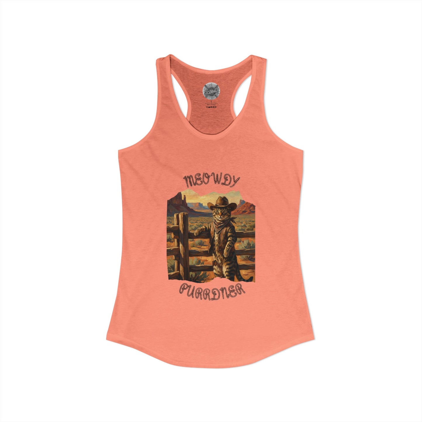 The Cat-Poke 'Meowdy Purrdners' Racerback Tank