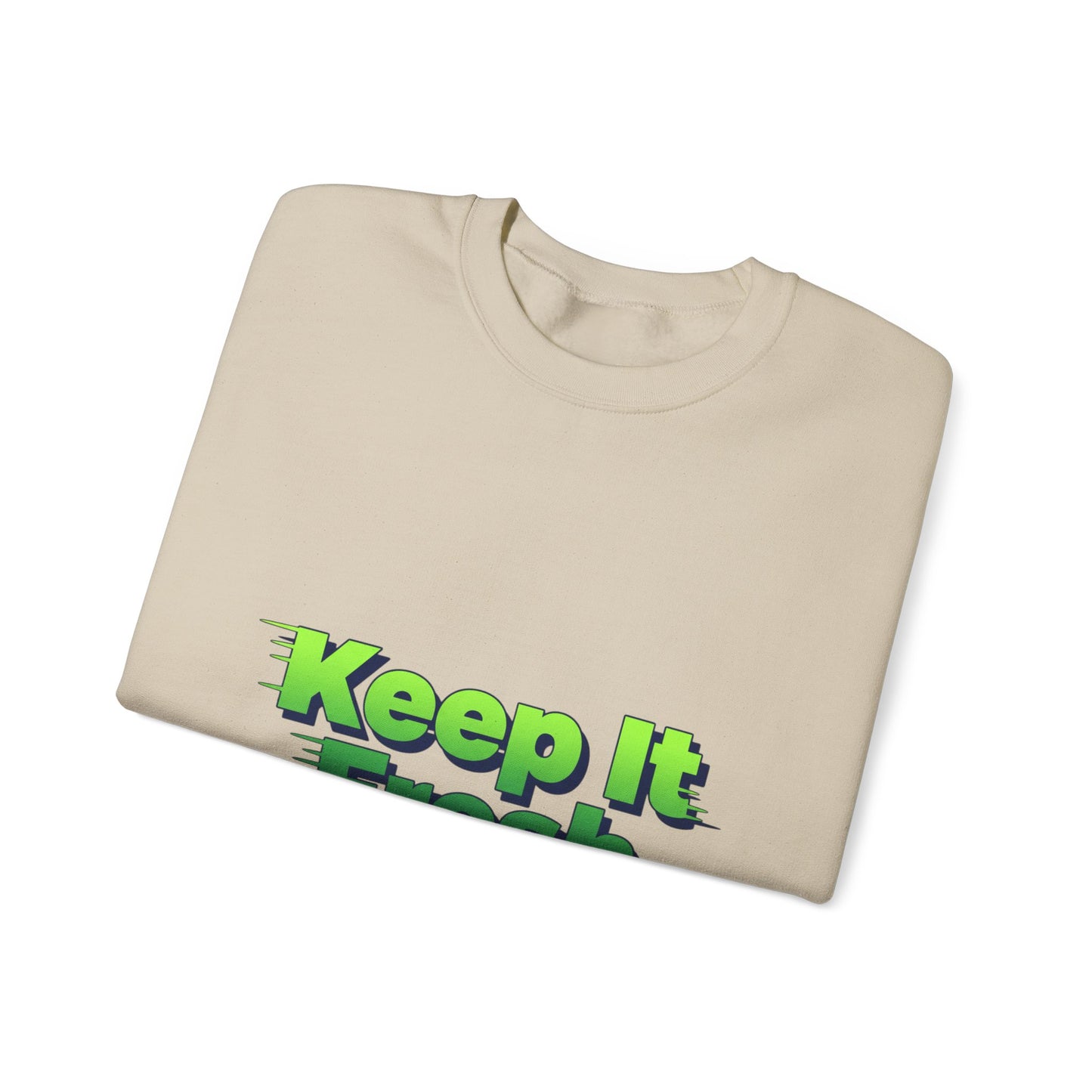 Keep It Fresh sweatshirt | shadow typography shirt, 3D simple text