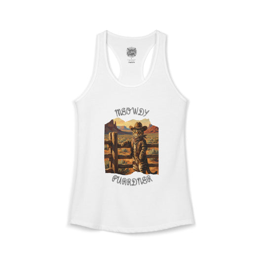 The Cat-Poke 'Meowdy Purrdners' Racerback Tank