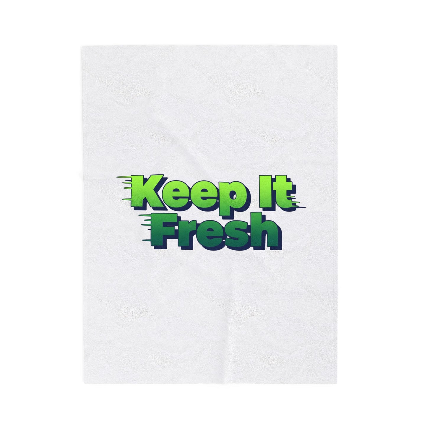 Keep It Fresh Blanket | shadow typography, 3D text art