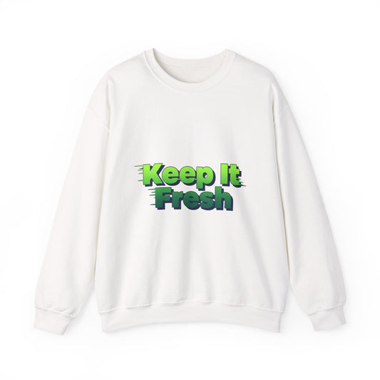Keep It Fresh sweatshirt | shadow typography shirt, 3D simple text