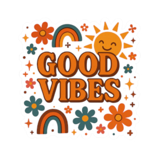Good Vibes Floral Decal